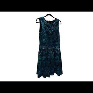 Stunning Blue Abstract Print Dress